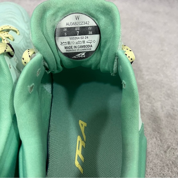 Altra Womens Torin 7 AL0A82CZ342 Mint Green Running Shoes Sneakers Size 7 - Picture 6 of 11